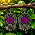 Violet Ghunghroo Chandbalis