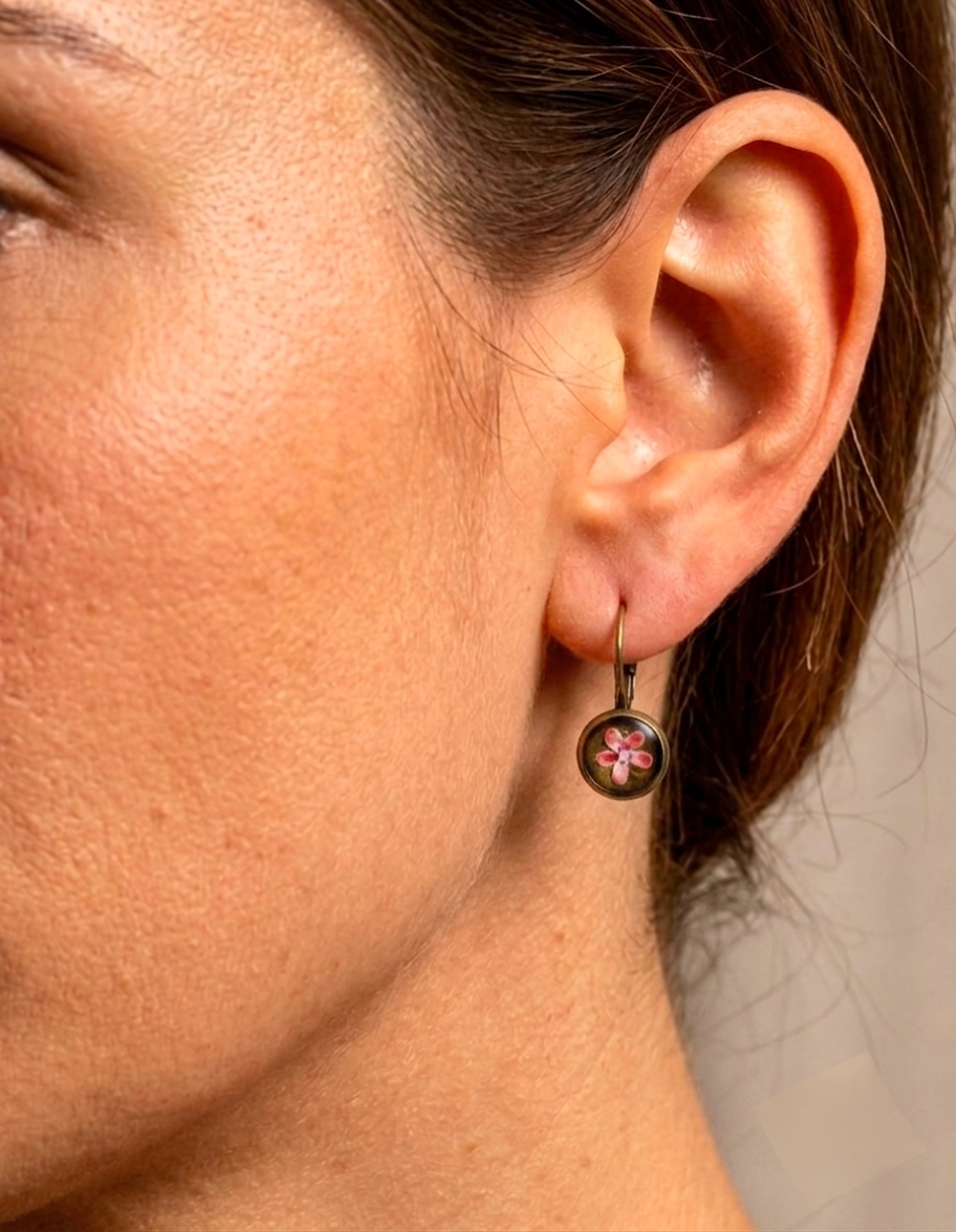 Rustic Leverback Earrings