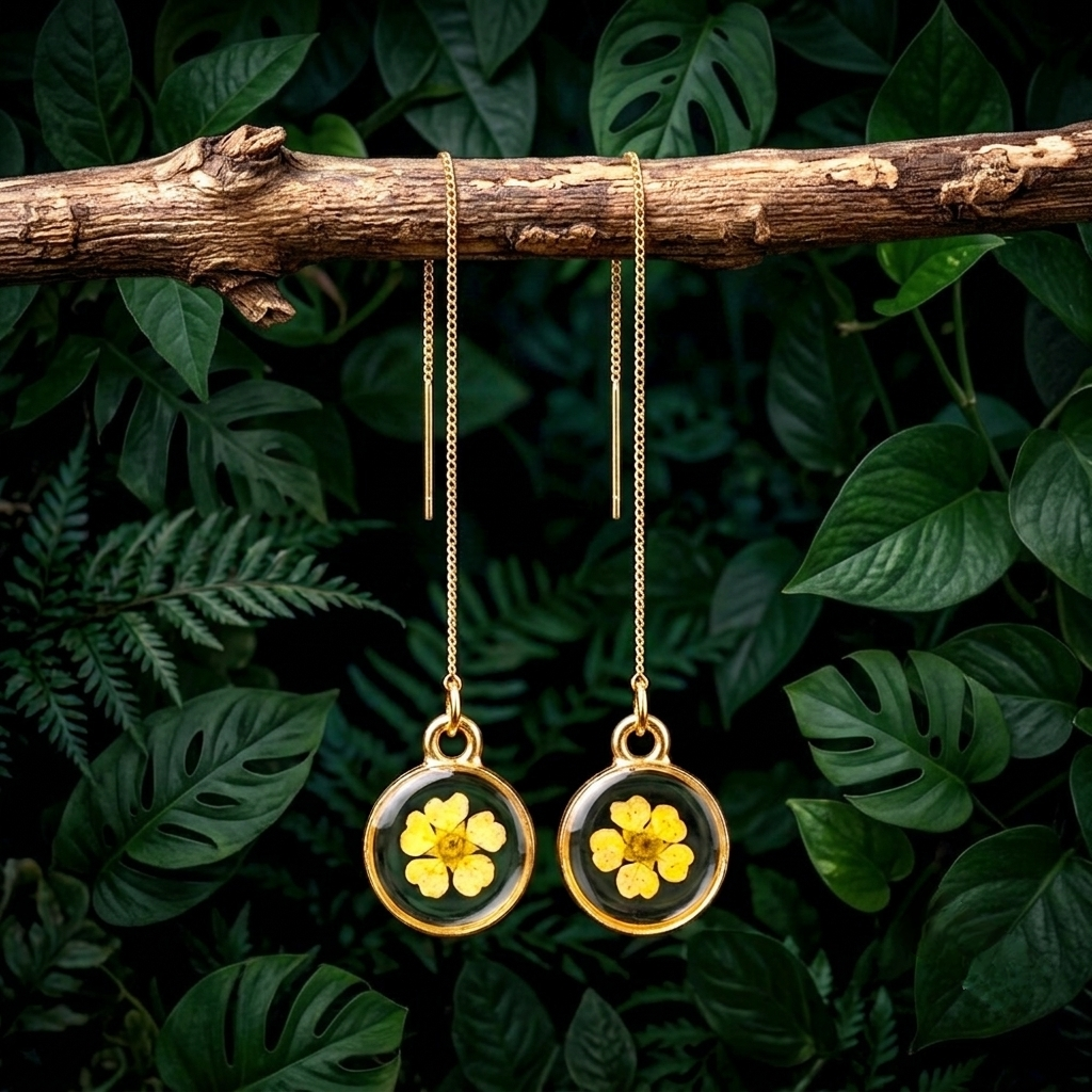 Dewdrop Resin Drop Earrings