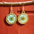 Dew Drop Aqua Earrings
