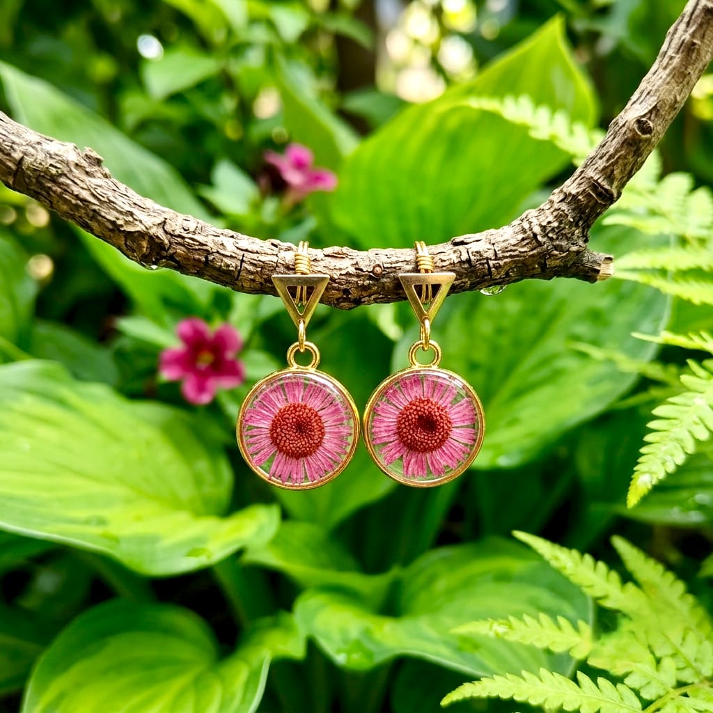 Rosy Daisy Dangles