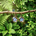 Forget - Me - Not Orb Earrings
