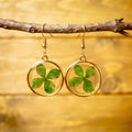 Emerald Charm Hydrangea Earrings
