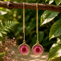 Fuchsia Cascade Earrings