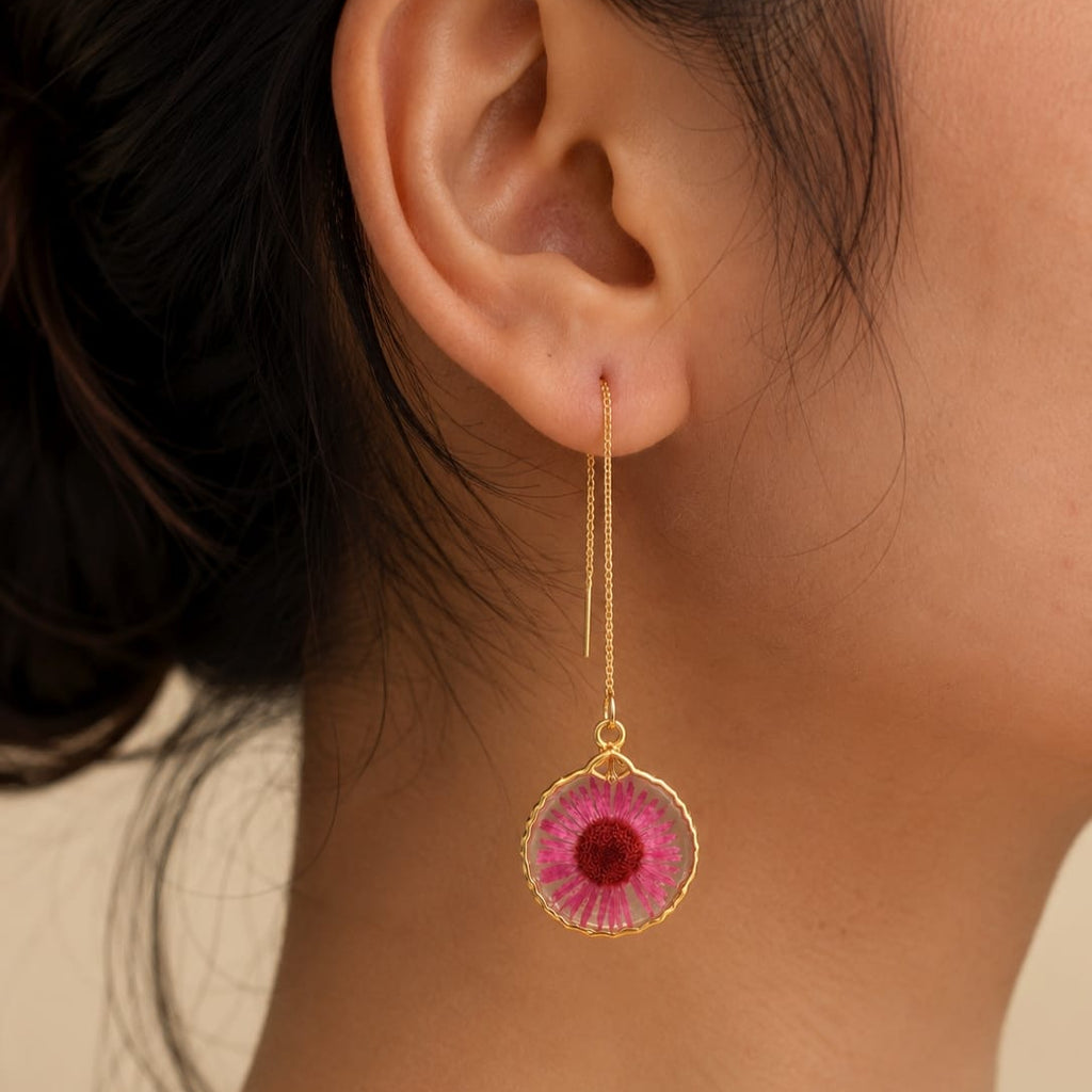 Fuchsia Cascade Earrings