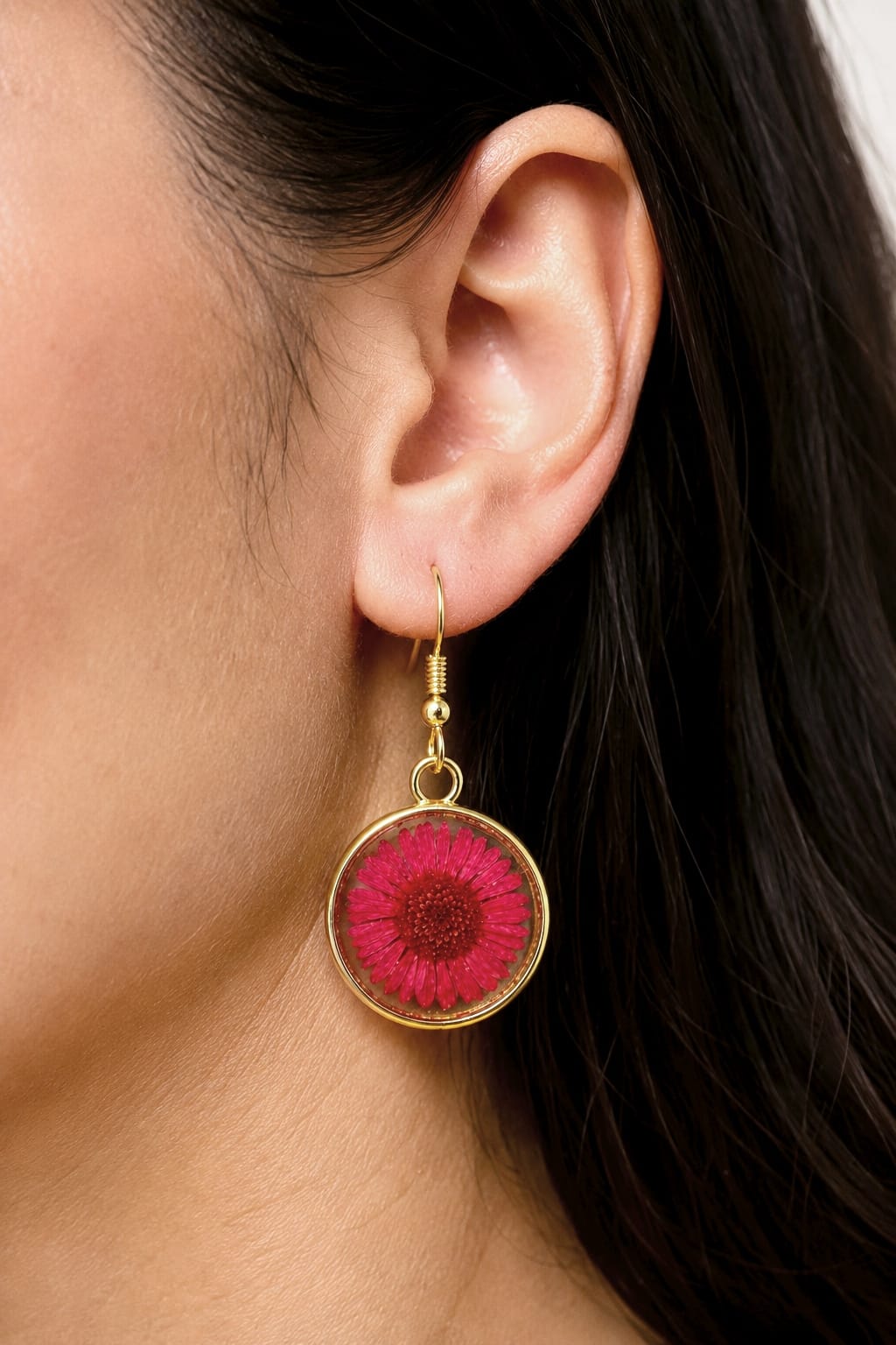 Crimson Drop Earrings