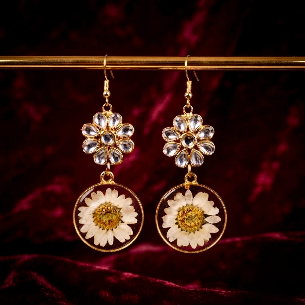 Sheesh Mahal Drop Earrings