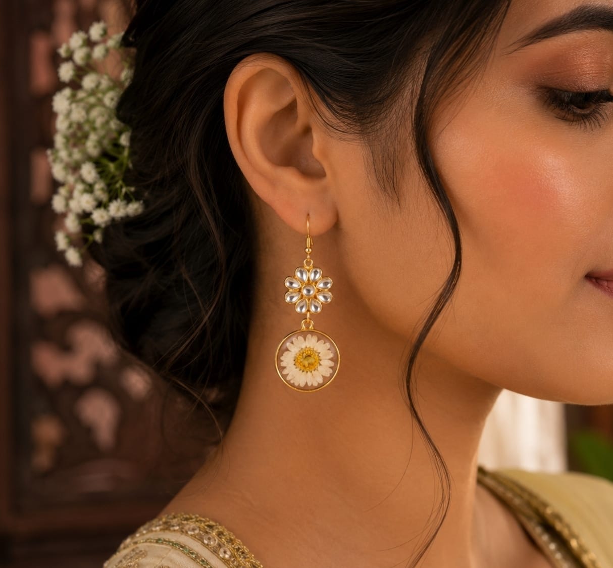 Sheesh Mahal Drop Earrings