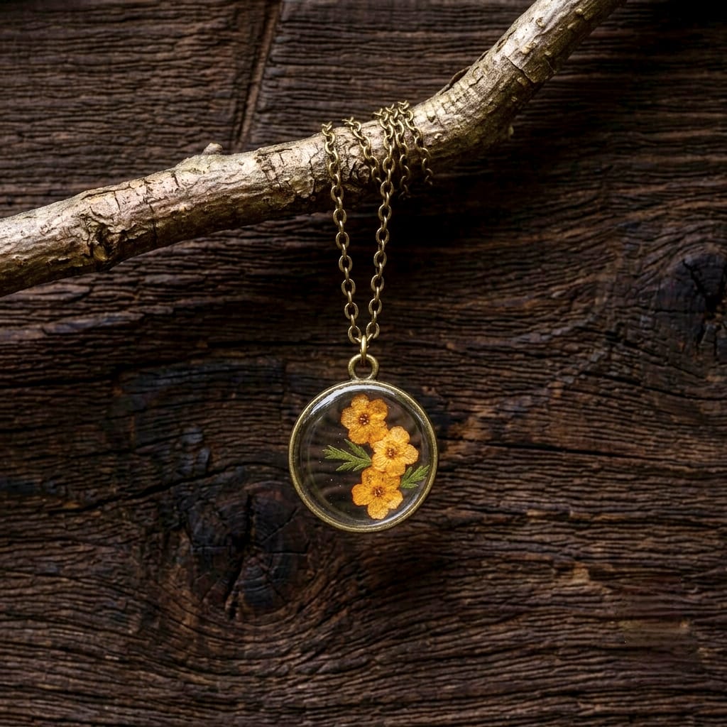 Amber Bloom Pendant