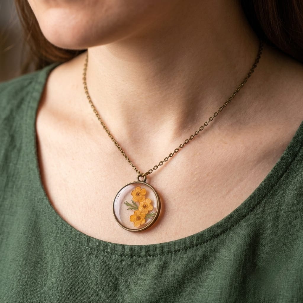 Amber Bloom Pendant