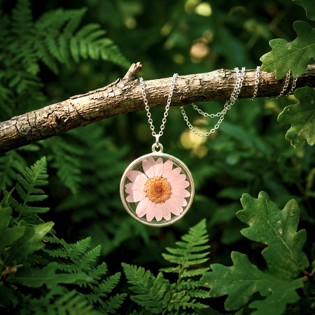 Pink Petal Keepsake Pendant