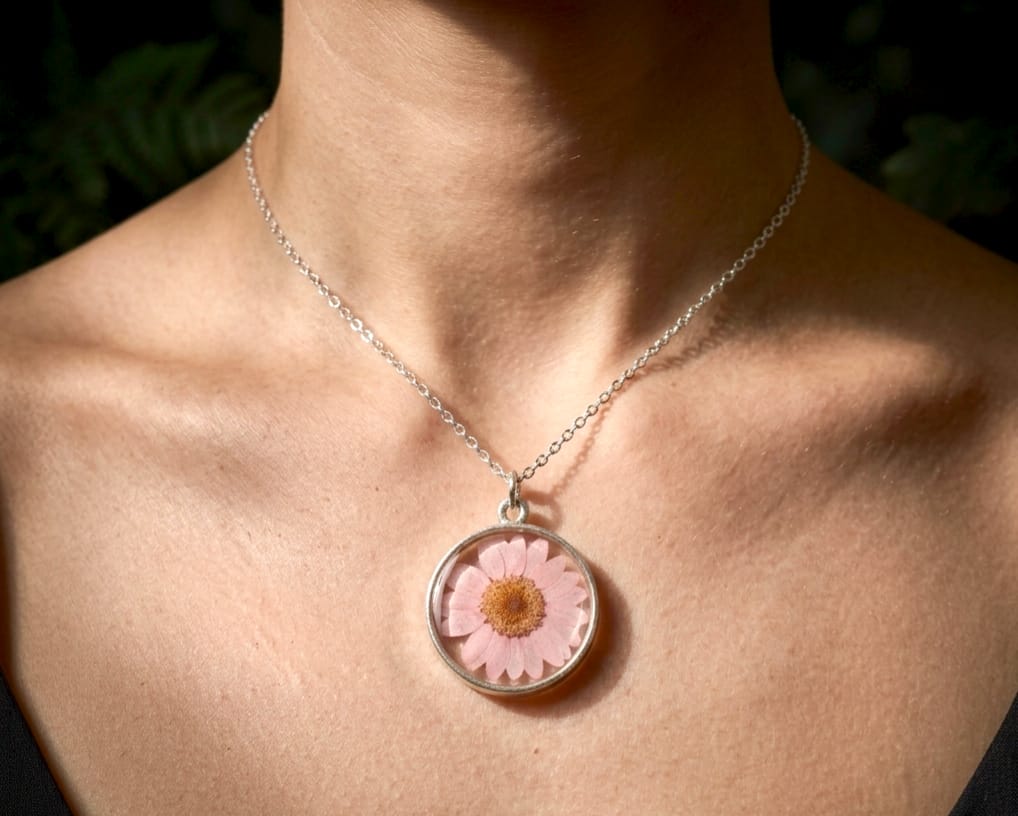 Pink Petal Keepsake Pendant