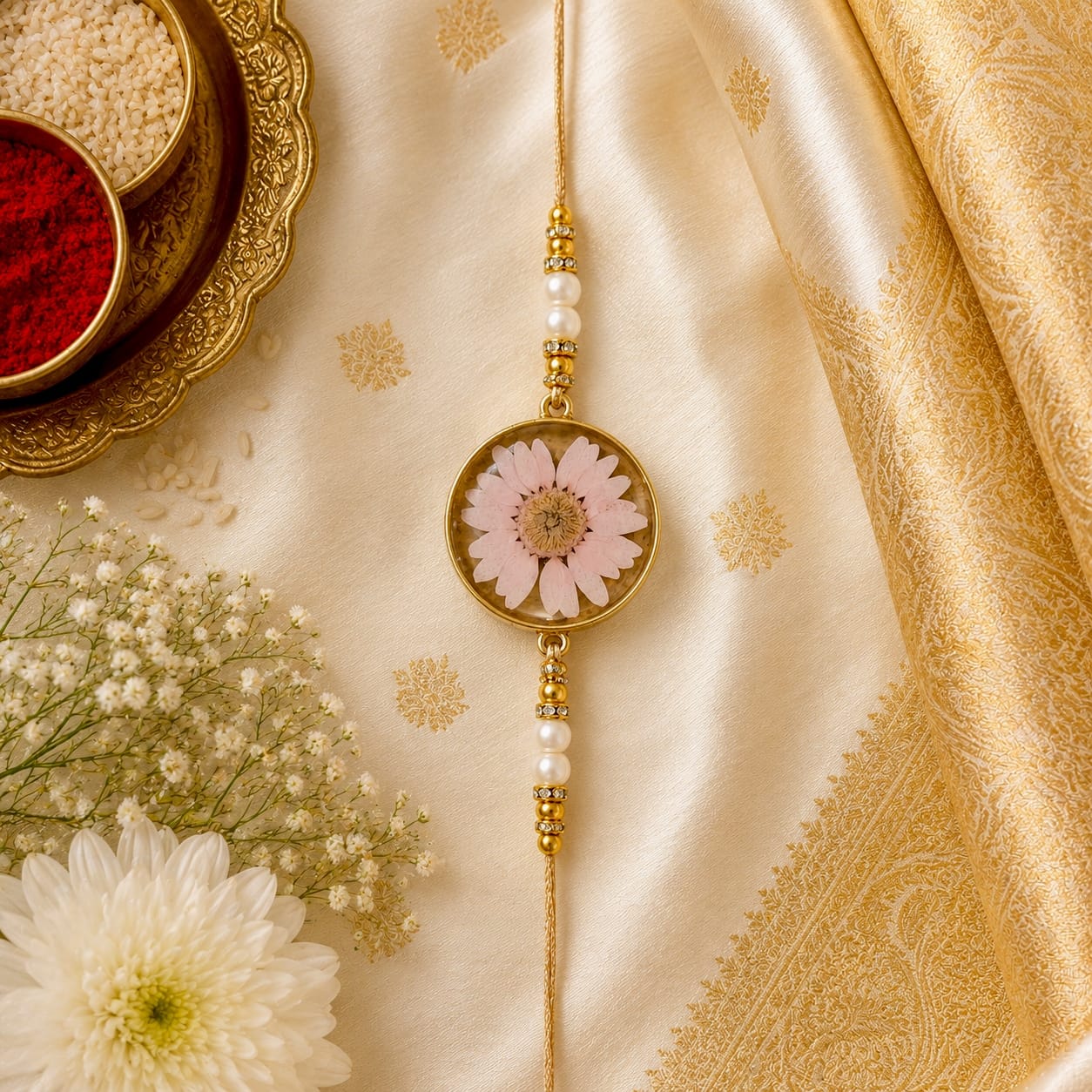 Gulabi Kusum Rakhi
