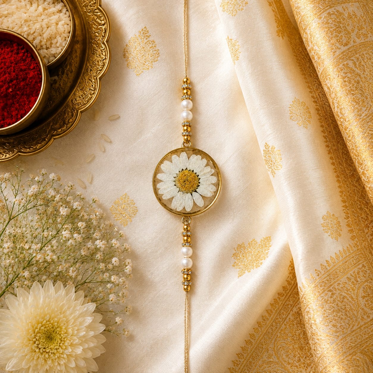 Shwet Pushp Rakhi