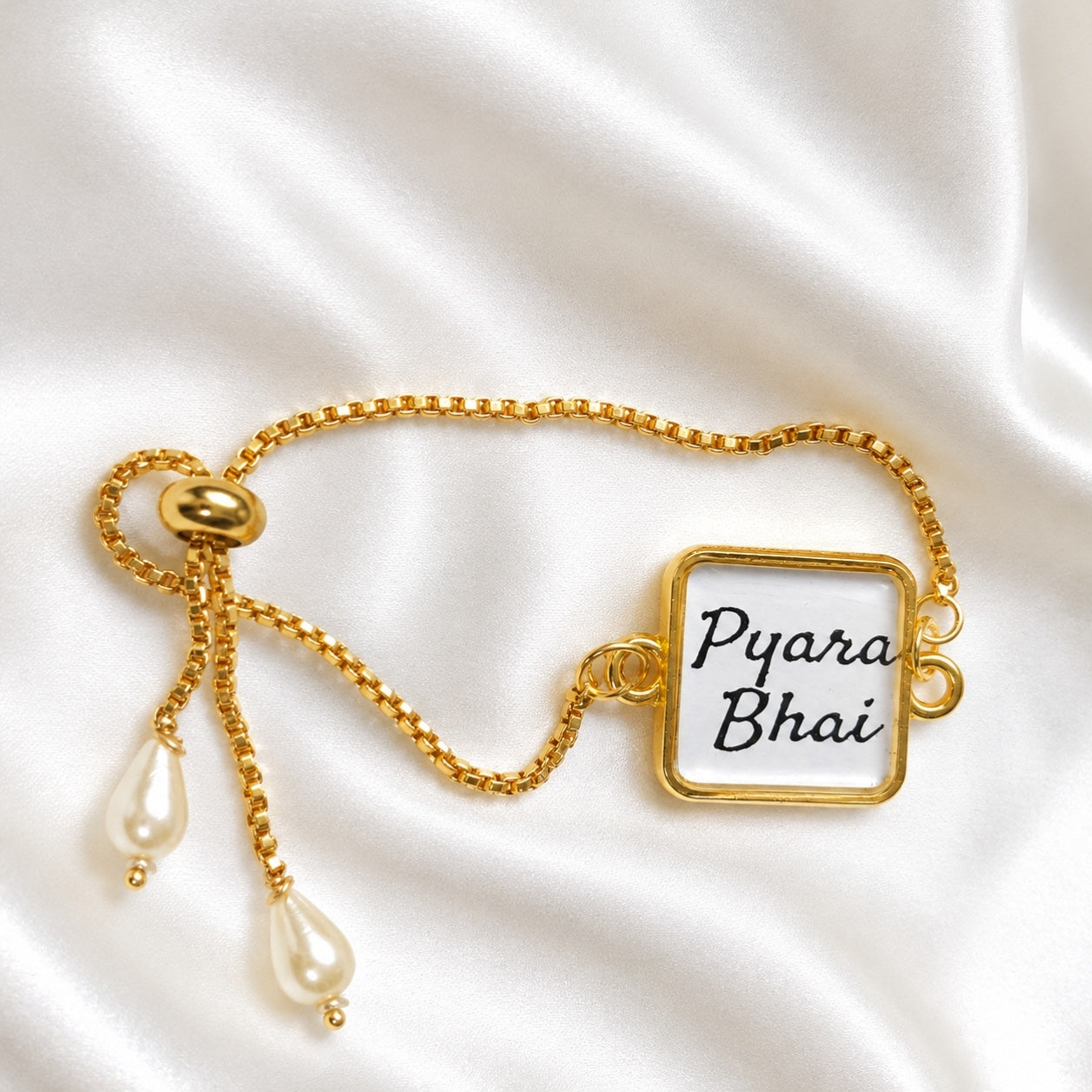 Golden Keepsake Rakhi