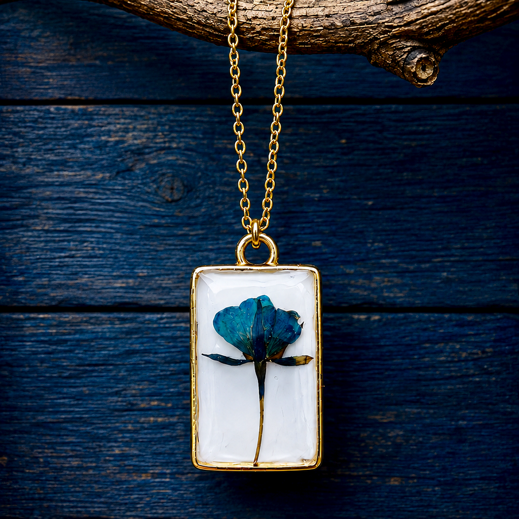 Indigo Bloom Pendant