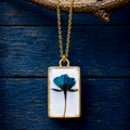 Indigo Bloom Pendant