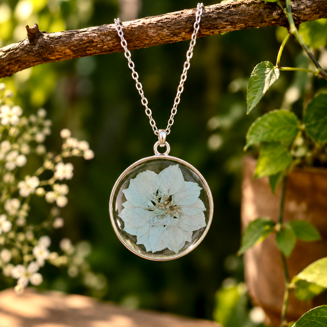 Serene Snow Pendant
