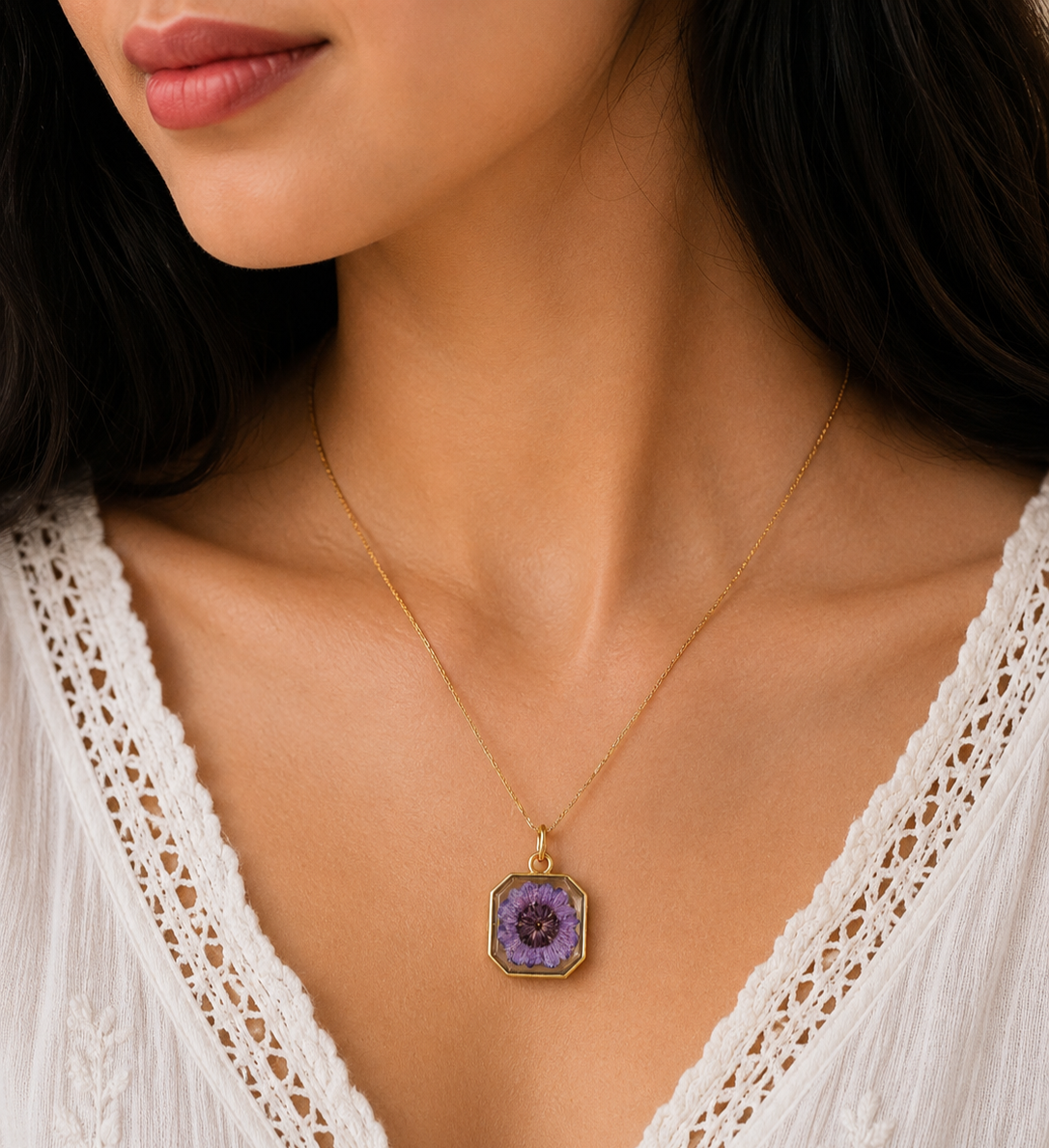 Violet Aster Pendant