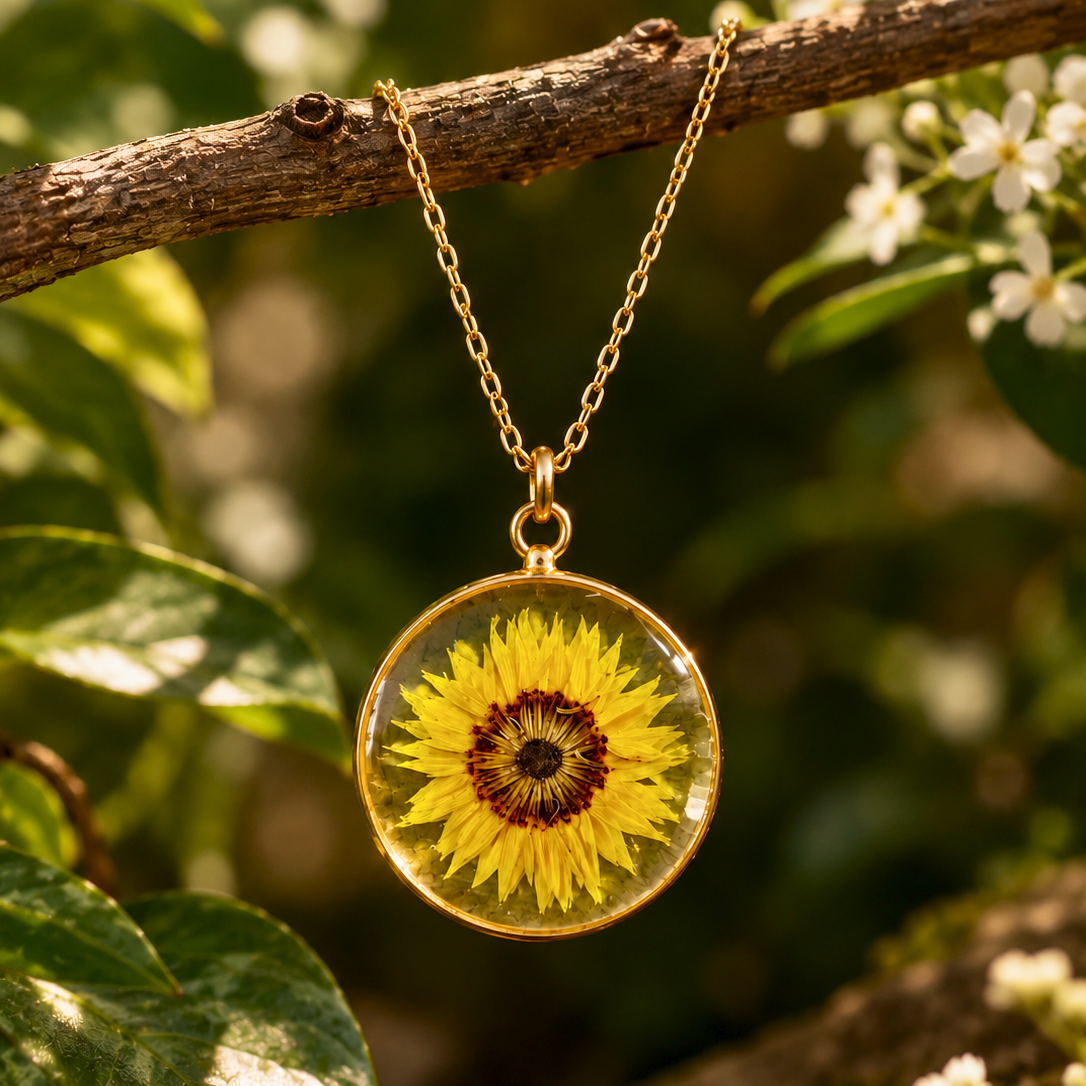 Sunflower Whisper Pendant
