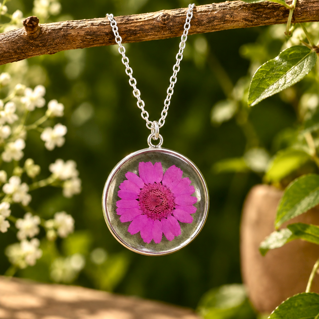 Fuchsia Flora Pendant