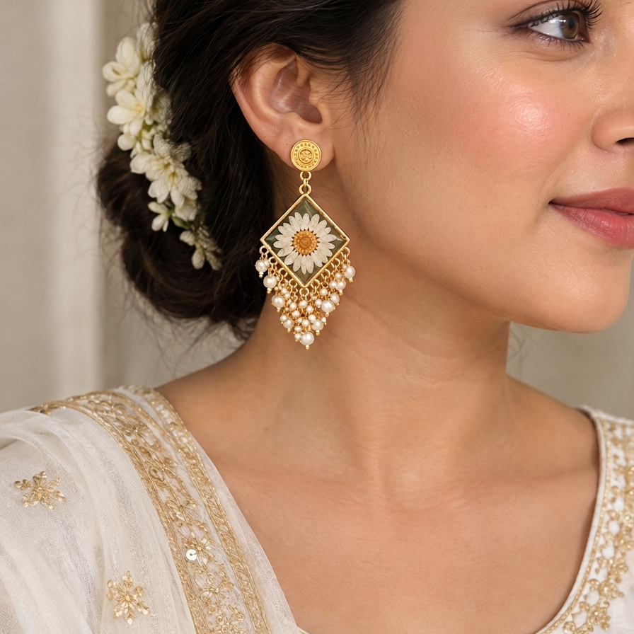 Chandani Pearl Jhumkas